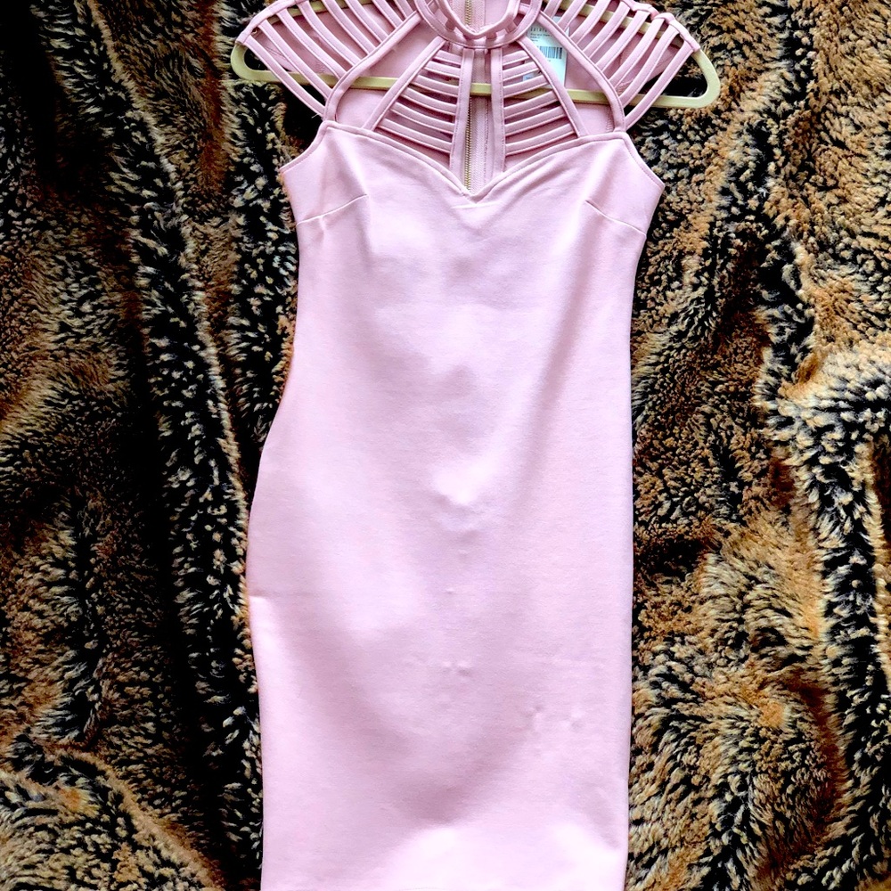 Fashion Nova mauve colored dress